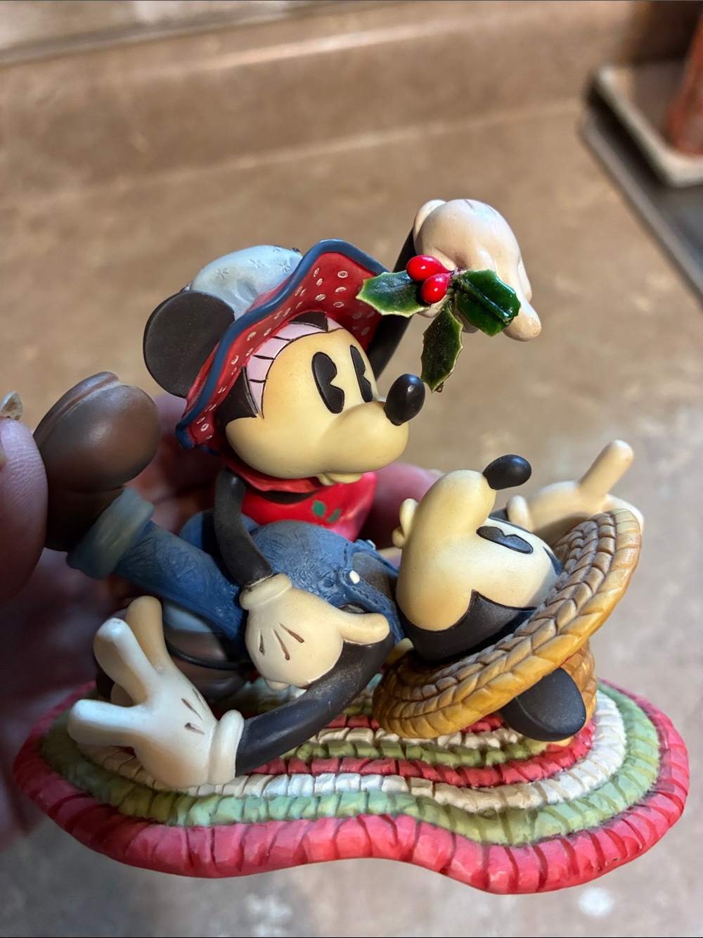 Disney Mickey & Minnie Holiday Figurine - Picture 8 of 8